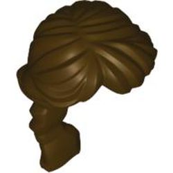 LEGO part 88286 MINI WIG NO. 9 in Dark Brown