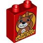 Duplo Brick 1 x 2 x 2 with Cat and Fish Biscuits Print