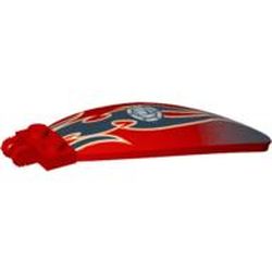 Windscreen 9 x 3 x 1 2/3 Bubble Canopy with Black End, Flames and Fuel Filler Print [8051]