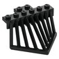 Train Cow Catcher, Plate Special 2 x 6 with Sloped Bars