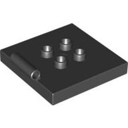 Duplo Plate 4 x 4 with 4 Center Studs and Hinge
