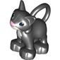 Duplo Animal Cat / Kitten Solid with White Chest and Mouth Print