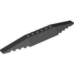 LEGO part 10030382 ROOF TILE 2X16X1, 11° in Black