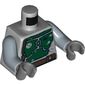 Torso Armor Plates Dark Green Print (Boba Fett), Sand Blue Arms, Dark Bluish Gray Hands