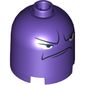 Brick Round 2 x 2 x 1 2/3 Dome Top, Blocked Open Stud with Frowning Face and Angry Eyes Print