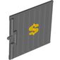 Door Sliding - Type 1 with Yellow Dollar Sign Print [7597]