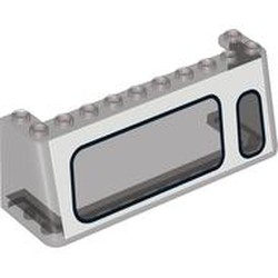 Windscreen 3 x 10 x 3 with Large Window Left, Small Window Right Print