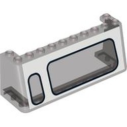Windscreen 3 x 10 x 3 with Large Window Right, Small Window Left Print