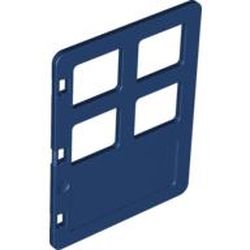 Duplo Door 1 x 4 x 4 with Four Equal Panes