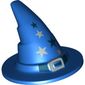 Hat, Wizard, Silver Buckle and Stars Print