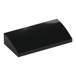 Slope Brick Curved 2 x 4 x 2/3 No Studs, with Bottom Tubes