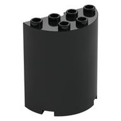 Cylinder Half 2 x 4 x 4