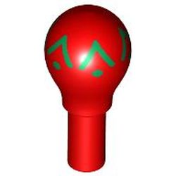Musical Instrument Maracas with Green Border Print