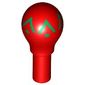 Musical Instrument Maracas with Green Border Print