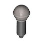 Musical Instrument Microphone with Metallic Silver Top Print