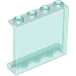 LEGO part 6245267 WALL ELEMENT 1X4X3 in Transparent Light Blue/ Trans-Light Blue