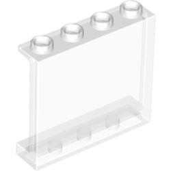 60581 NEW 5 x Genuine LEGO Wall/Panel 1 x 4 x 3, Transparent Clear Window