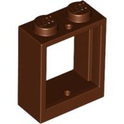LEGO part FRAME 1X2X2 in Reddish Brown