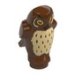 Animal, Bird, Owl Small - Large Yellow Eyes and Tan Chest Print