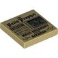 Tile 2 x 2 with Newspaper 'Daily Prophet' 'Mass Breakout from Azkaban' Print