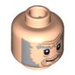Minifig Head Ollivander, Dual Sided, Smiling / Scared Print [Blocked Open Stud]