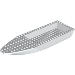 Boat 28 x 8 with White Deck [Complete Assembly]