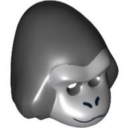 Costume / Mask, Gorilla with Light Bluish Gray Face Print