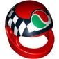 Helmet, Standard with Checks and Octan Logo Print