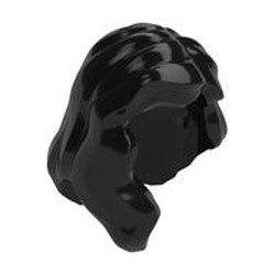 Hair Mid-Length with Part over Front of Right Shoulder