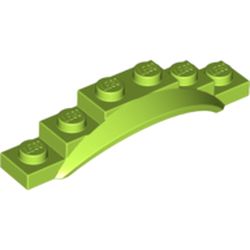 LEGO part 4925 SCREEN 1X6X1 W. EDGE in Bright Yellowish Green/ Lime