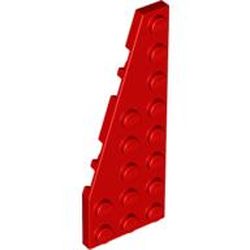 LEGO part 10050305 LEFT PLATE 3X8 W/ANGLE in Bright Red/ Red