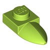 Lime Plate Special 1 x 1 with Tooth