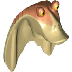 Minifig Head Special, Gungan with Nougat Top Print