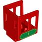 Duplo Train Cabin 3 x 3 x 3 1/2 with Green Plaque and '1' Print