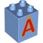 Duplo Brick 2 x 2 x 2 with 'Å' Print