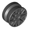 Black Wheel 11 x 6 with 8 'Y' Spokes [Plain]