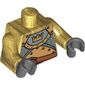 Torso Armor, Gold with Crown Print, Pearl Gold Arms, Dark Bluish Gray Hands