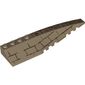 Wedge Curved 12 x 3 Right with Bricks and Hieroglyphs Print
