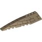 Wedge Curved 12 x 3 Left with Bricks and Hieroglyphs Print