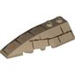 Wedge Curved 6 x 2 Left with Bricks and Hieroglyphs Print