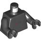 Torso Flight Suit with Control Panel and Tubes Print (V-Wing Pilot), Black Arms and Hands