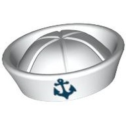 Hat Sailor with Anchor Print