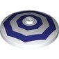 Dish 4 x 4 Inverted [Radar] with Dark Purple Octagonal Print