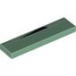 Tile 1 x 4 with White Line with Black Curved Border Print
