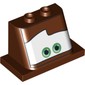 Windscreen 2 x 3 x 2 with 2 x 4 Base with Green Eyes on White Background Right Brow Raised Print (Mater)