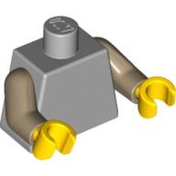 Torso, Dark Tan Arms, Yellow Hands [Plain]