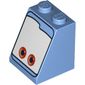 Slope 65° 2 x 2 x 2 with Bottom Tube and Eyes, Red on White Background Print (Guido)