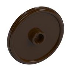 Shield Round with Stud and Raised Rim [Plain]