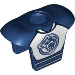 Minifig Neckwear Sports Hockey Body Armor with Raccoon Print