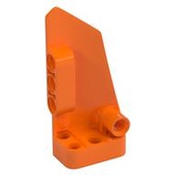LEGO part 64683 LEFT PANEL 3X7 in Bright Orange/ Orange